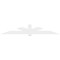 Ekena Millwork Kennewick Architectural Grade PVC Gable Bracket, 108"W x 18"H x 2"D x 6"F, 4/12 Pitch GBP108X18X0206KEN00 - alternate 2